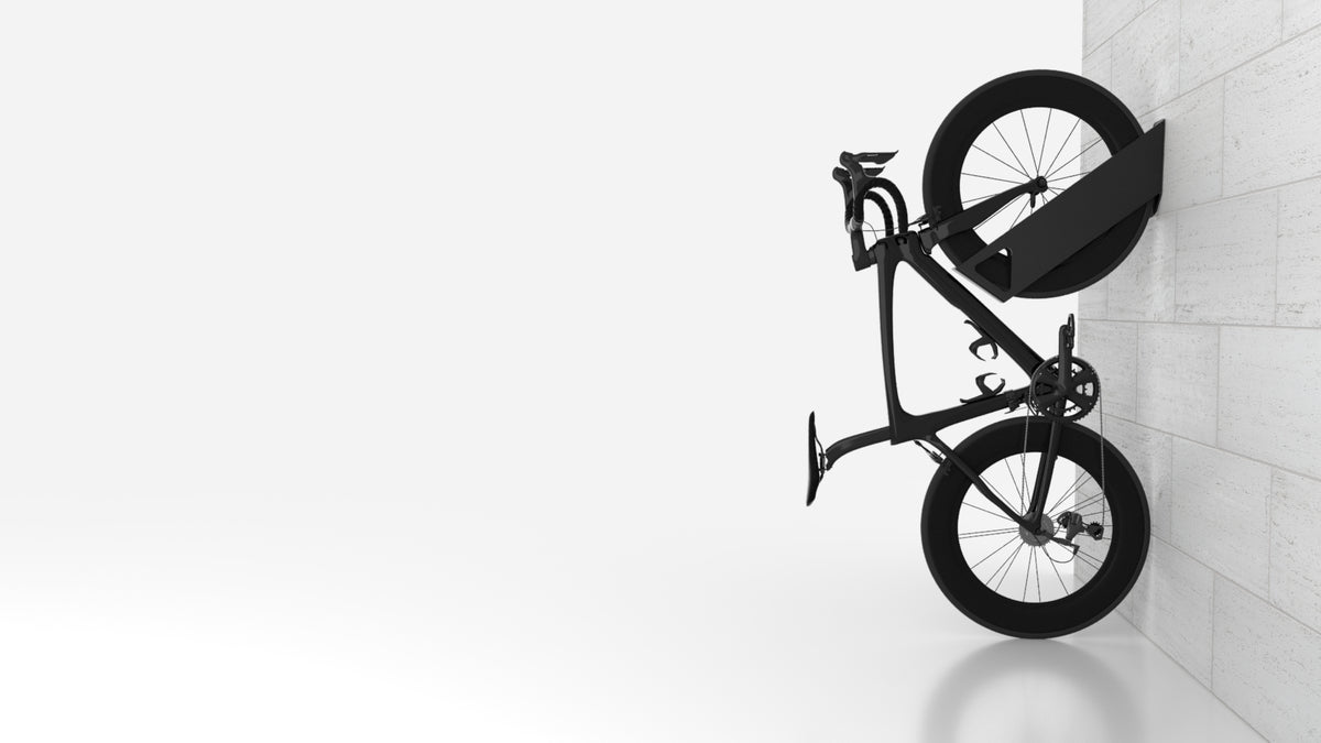 KAHU vertical wall bicycle rack by Velohawk