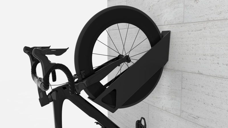 KAHU vertical bike wall mount holding a bike